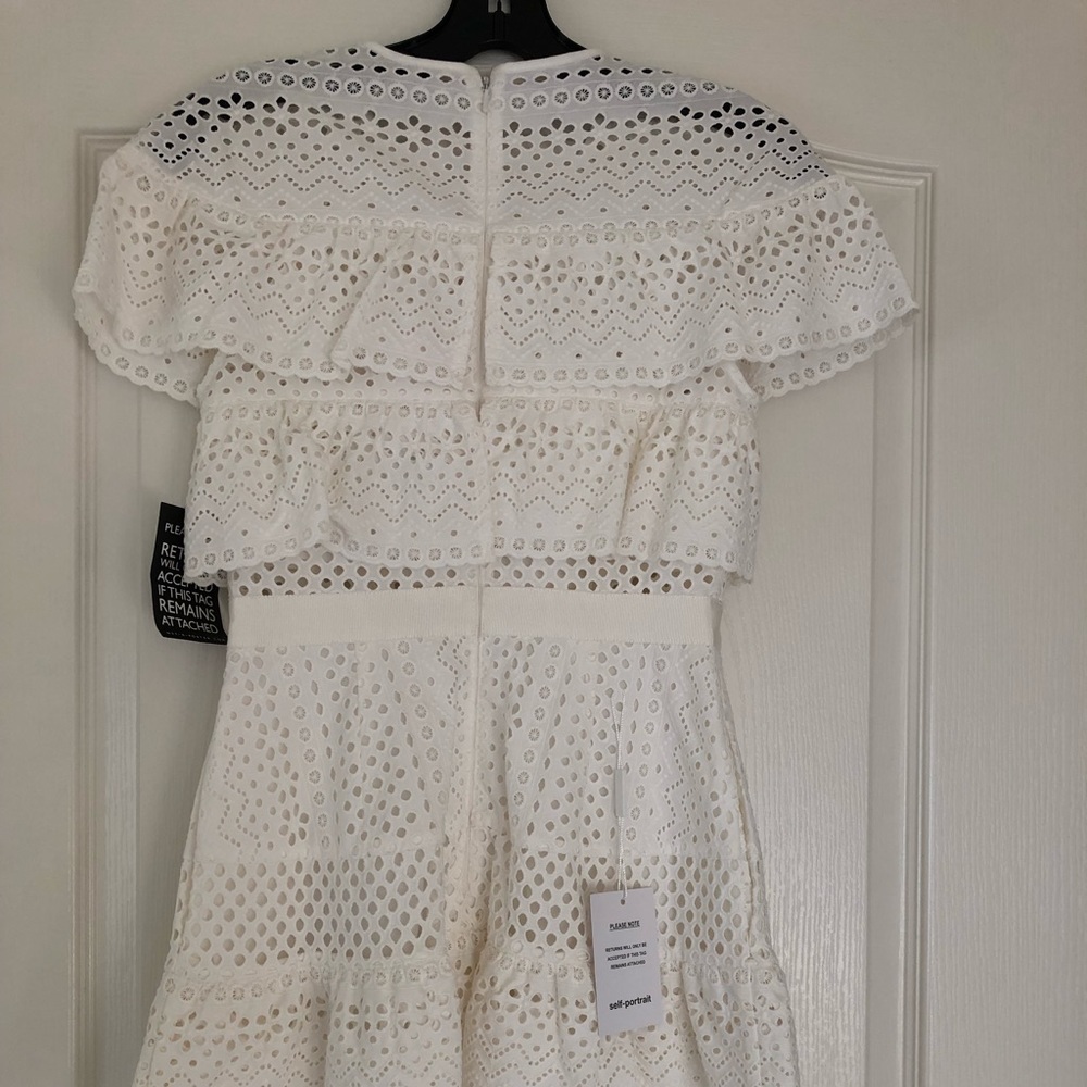 Self- Portrait ruffled eyelet anglaise dress - Picture 3 of 7